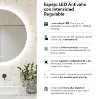 UBUD - Espejo Baño LED 60 Cm Redondo con Iluminación Frontal y Trasera - details 0