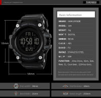 Reloj Deportivo Digital SKMEI 1384 Para Hombre Resistente Al Choque Y Al Agua Con Cronógrafo Cuenta Regresiva Luz Trasera Estilo Suave - details 10