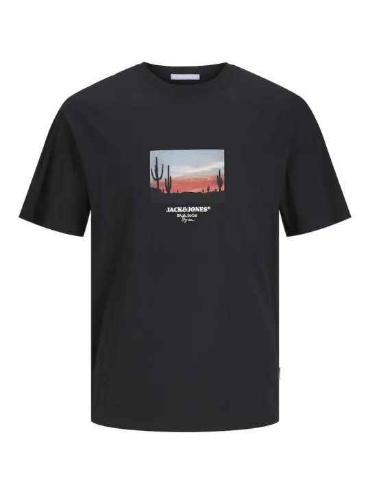 Joraruba Small Photo Tee Ss Crew Neck Black 12255337 de Jack & Jones - 1