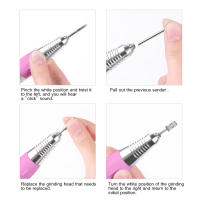LULAA Máquina De Uñas Eléctrica Para Manicura Conjunto De Taladro Y Cortadores Para Uñas De Acrylico Herramientas De Pedicura Eléctrica - details 4