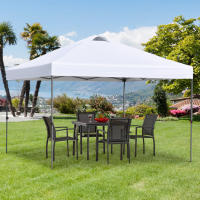 Gazebo de viaje para exteriores 2.95X2.95 M Gazebo plegable con estacas y Cuerdas de traceón, vestido Oxford with Protección UV, ¡ideal para vacaciones en El Jardín! - details 0