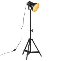 vidaXL Lámpara de pie desgastado 25 W E27 35x35x65/95 cm lámpara Color Multicolor,  Latón,  Negro y mas - details 4