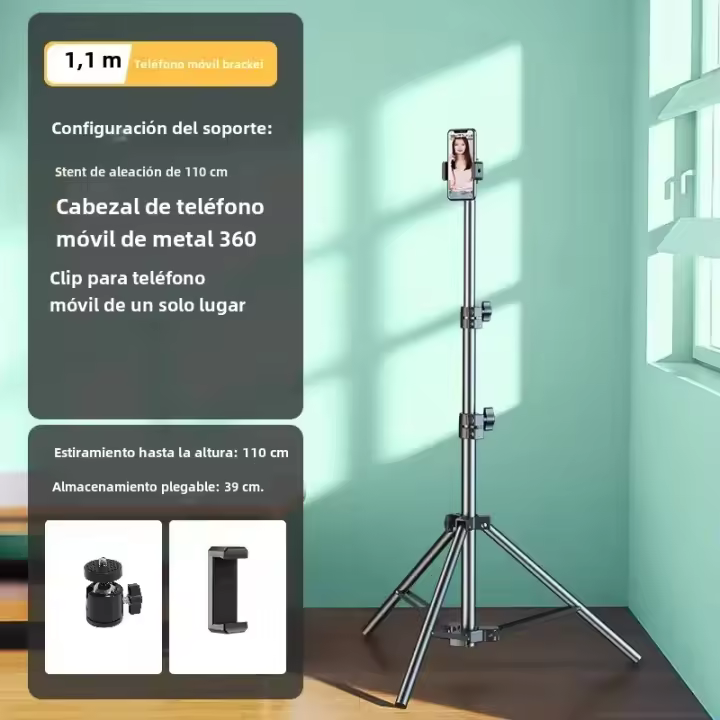 Palo Selfie Automático Multifuncional Trípode Para Móvil Soporte De Escritorio Para Fotografía De Viaje Última Tendencia - 1