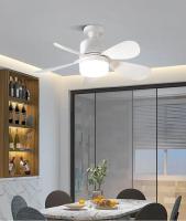 Ventilador De Techo 16 Pulgadas 2-en-1 Con Luz Y Control Remoto Luz Dimmable E27 Soporte Para Dormitorio Sala De Estar Cocina Oficina Baño - details 6