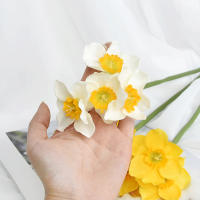 6pcs Narcis Artificial Para Decoración De Bodas Festivales Y Fiestas Decoración De Hogar Jardín Y Habitaciones Estilo Silken - details 6
