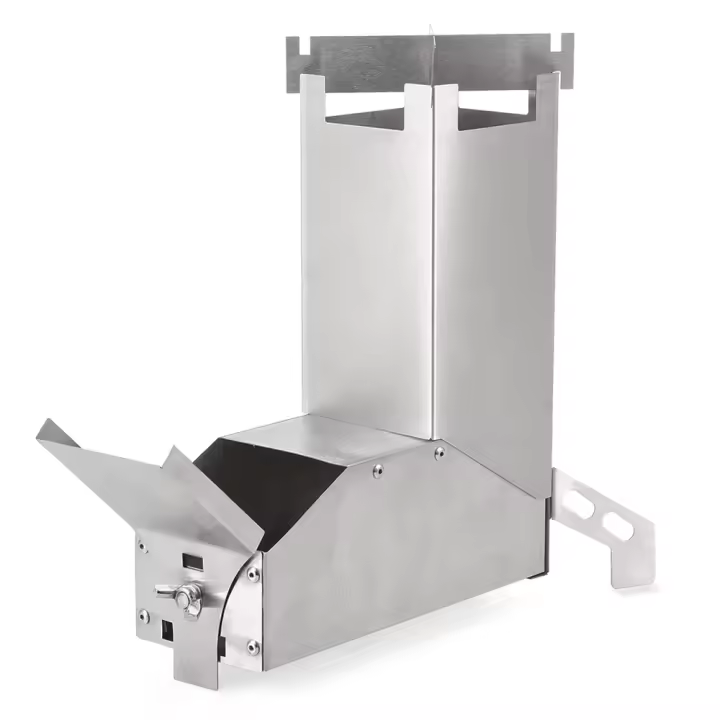 Estufa De Camping Lixada Exterior Plegable De Acero Inoxidable Para Tienda De Campaña Rocket Stove Multiusos Para Madera - 1