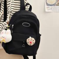Mochila Grande Para Mujer Impermeable Ligera De Nylon Sólido Sin Colgantes Mochila Estudiantil Con Cierre De Cremallera - details 17