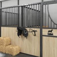 vidaXL Soporte de silla montura de pared plegable hierro negro - details 0
