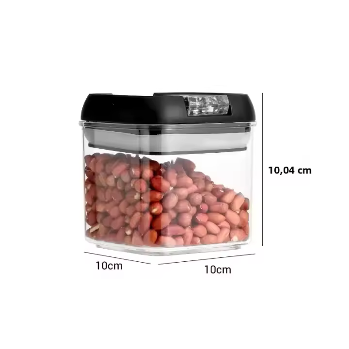 Juego De Botellas De Almacenamiento Para Comida Con Tapa Caja De Organización De Cocina Pila Desmontable Resistente a La Humedad Y Polvo Accesorio De Cocina Moderno Material Plástico Eco-amigable - 1