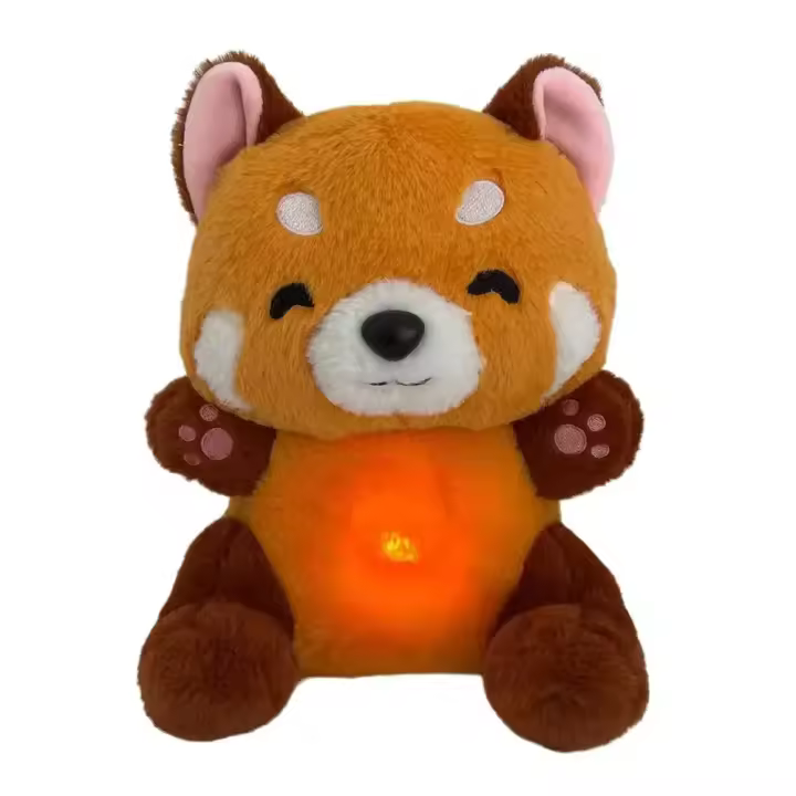 Muñeco De Peluche Suave Para Bebés Con Música Y Luz Compañero De Sueño Para Niños Otter Soothing Bear Juguete Regalo - 1