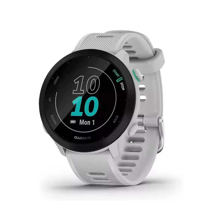 Garmin Forerunner 55 Blanco/42mm Reloj inteligente Running/GPS/Monitor de frecuencia cardíaca - 1