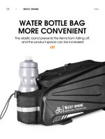Bolsa De Bicicleta WEST BIKING De Piel Dura Multifuncional Impermeable Porta-Mochila Trasera Para Bicicleta Accesorios De Ciclismo - details 10