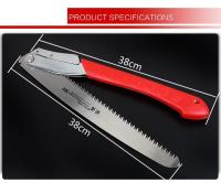Sierra Plegable Para Carpintería 14 Pulgadas Acero De Manganeso Para Cortar Ramas De Madera Y Bambú Herramienta De Poda Y Trims - details 0
