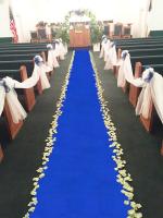 Carpetilla De Boda De Color Azul Real 1M/1.2M Para Exterior Decoración De Corredor No Tejida Para Ceremonia De Boda Fiesta Navidad - details 6