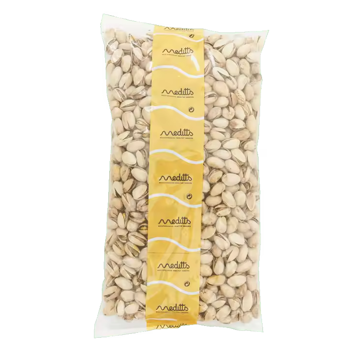 Meditts Pistachos Tostados con Cáscara 1kg - Sin Sal Añadida y Origen Español - Experiencia de Sabor y Nutrición - 1