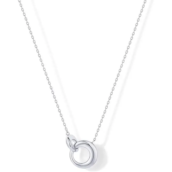 Pandora Collar con colgante de amor eterno en plata 925, regalo de cumpleaños para novia - 1
