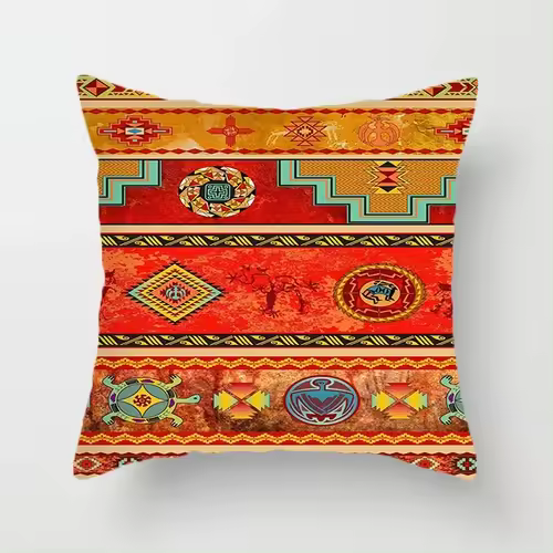 Funda De Cojín Estilo Marroquí Bohemio Luz Suave Para Sala De Estar Dormitorio Sofá Decoración Del Hogar 100% Poliéster MOV - 1