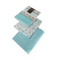 Mercatienda.es Sábanas cama 150cm  verano-Suaves y Económicas de Microfibra Anti-perli - Pionias Turquesa. - details 4