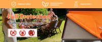 Manta De Silicona Griddle 36 Pulgadas Para Blackstone Griddle Resistente Y De Alta Calidad Alimentos Grillete Protector Naranja - details 1