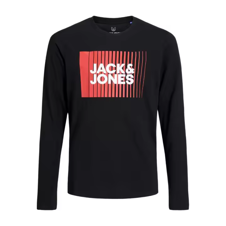 Jack & Jones Junior Jjecorp Logo - Camiseta de Manga Larga para Niño - Negro - 12244209 - 1