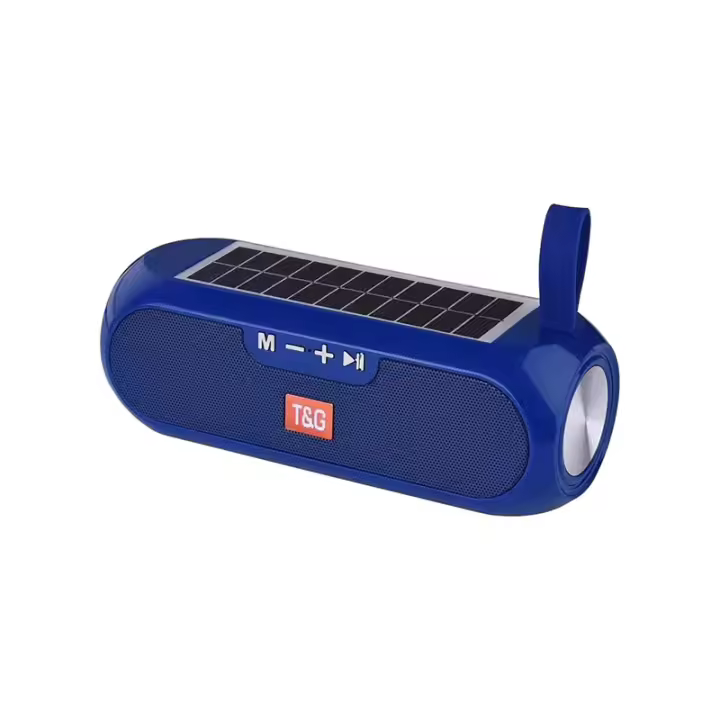 Altavoz portátil compatible con Bluetooth de Carga Solar, música estéreo inalámbrica, Radio AUX FM Resistente al Agua - 1