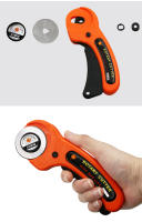 Cortador Rotativo De Cuero 45mm Herramienta De Corte Para Costura Y Patchwork Cuchilla Circular Para DIY Fabricante KRIOCY - details 5