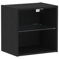 Estante Flotante vidaXL Negro Roble 40x28,5x40 cm Madera Elaborada - details 1