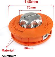 Cabeza De Trimmer Universal De Aluminio Tamaño De Hilo M10x1.25 Mano Izquierda Para Jardinera Herramienta Para Cortar Grama Accesorios De Jardín - details 2