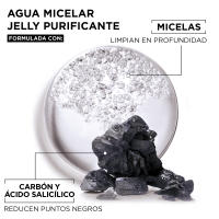 Garnier Pure Active Agua Micelar en Gel Purificante Jelly Water con Carbón y Ácido Salicílico. Reduce en un 44% las imperfecciones y en un 29% los puntos negros. *Resultados clínicamente probados y visibles en 1 semana - 400 ML - details 0