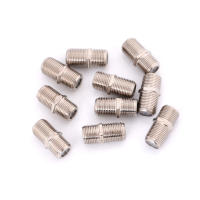 10pcs/Pack Conector F De Aleación De Aluminio Juntador De Tubos Femenino Adaptador De Barra Para Satélite/Cable TV RG6 Coaxial - details 4