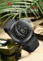 Reloj Digital SANDA Con Correa De Nylon Multifuncional Resistente Al Agua Para Estudiantes Reloj Deportivo Militar Con Alarma Y Pantalla LED - details 13