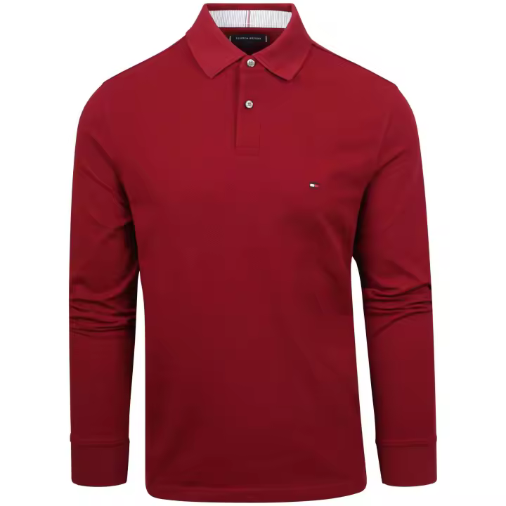 Polo de Manga Corta Tommy Hilfiger Regular para hombre en color rojo - 1