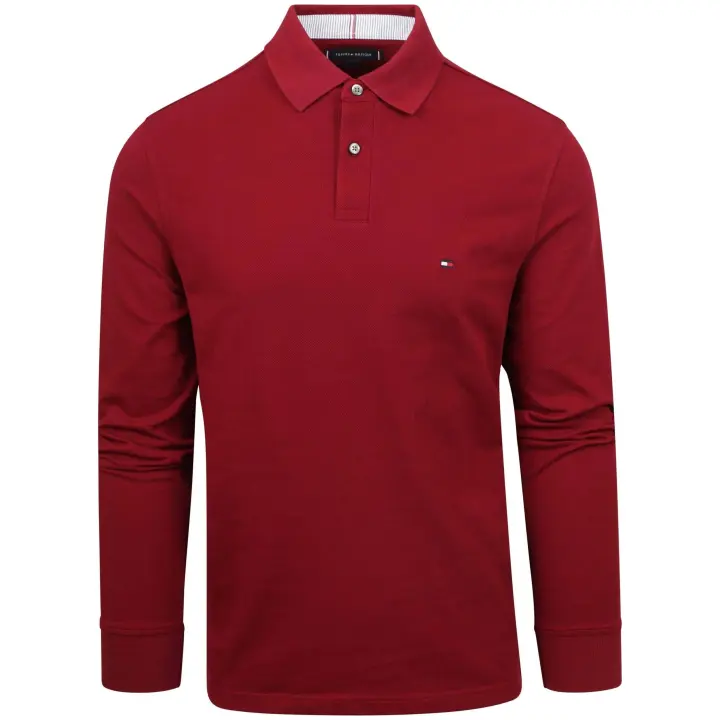 Polo de Manga Corta Tommy Hilfiger Regular para hombre en color rojo - 1