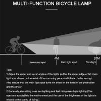 Luz Delantera De Bicicleta MTB LED Recargable USB Impermeable Luz De Advertencia De Seguridad Para Montaña Accesorios De Ciclismo - details 8