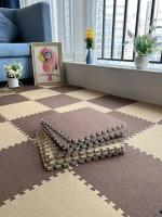 Tapete Educativo Para Bebés 1-24Pcs Alfombra De Juego Para Niños Espesor 30x30x1cm Material Sisal Diseño Plain Square - details 3