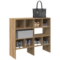 vidaXL Zapateros 2 uds apilables 89,5x30x40 cm en color Roble Sonoma/Gris hormigón/Marrón roble y más - details 6