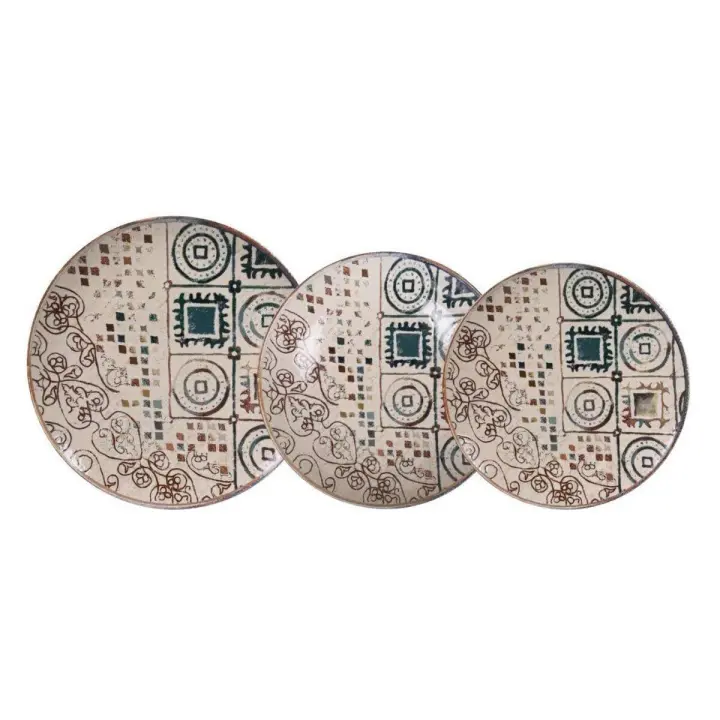 ARISE SHOP-Vajilla Creta Monaco Ivory brillo Porcelana 12 Piezas - 1