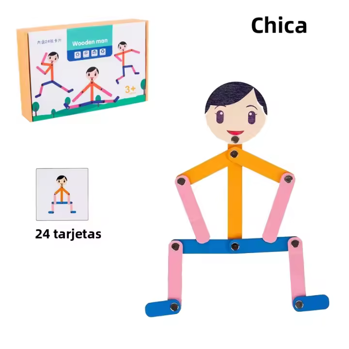 Juguete Educativo De Madera Para Deportes DIY Puzzle Tablero Juego De Aprendizaje Temprano Para Niños En Preescolar Entrenamiento De Habilidades Motoras Finas - 1