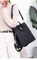 Mochila de moda para mujer, estilo coreano, moderna, de tela Oxford, antirrobo, con colgante - details 10