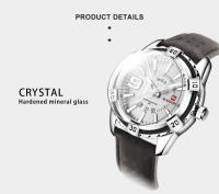 Reloj De Pulsera De Cuarzo NAVIFORCE Militar Deportivo Para Hombres Con Mostrador De Fecha Y Luz Táctil Resistente Al Agua De Cuero Reloj De Moda Casual - details 6