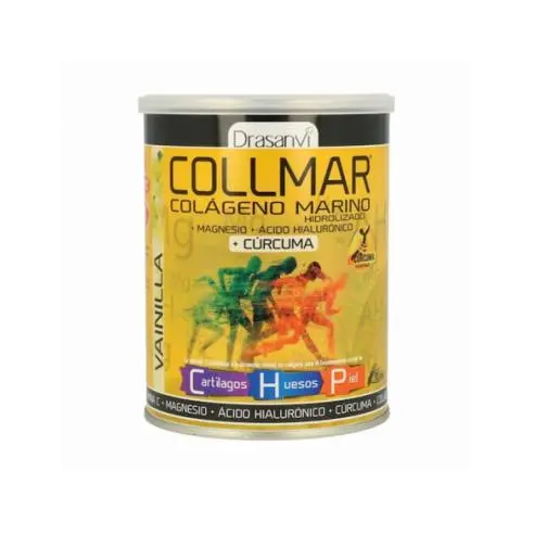 Drasanvi COLLMAR CÚRCUMA+MAGNESIO, Sabor Vainilla 300 gr - Complemento alimenticio de Colágeno Marino, Vitamina C y Magnesio para el bienestar articular y antiinflamatorio - 1