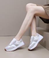 Zapatillas De Correr Para Mujer Casual Ligero Con Suela Gruesa Y Plataforma Zapatillas De Caminar Con Cordones PU Transpirables Talla Verdadera Para Adultos - details 10