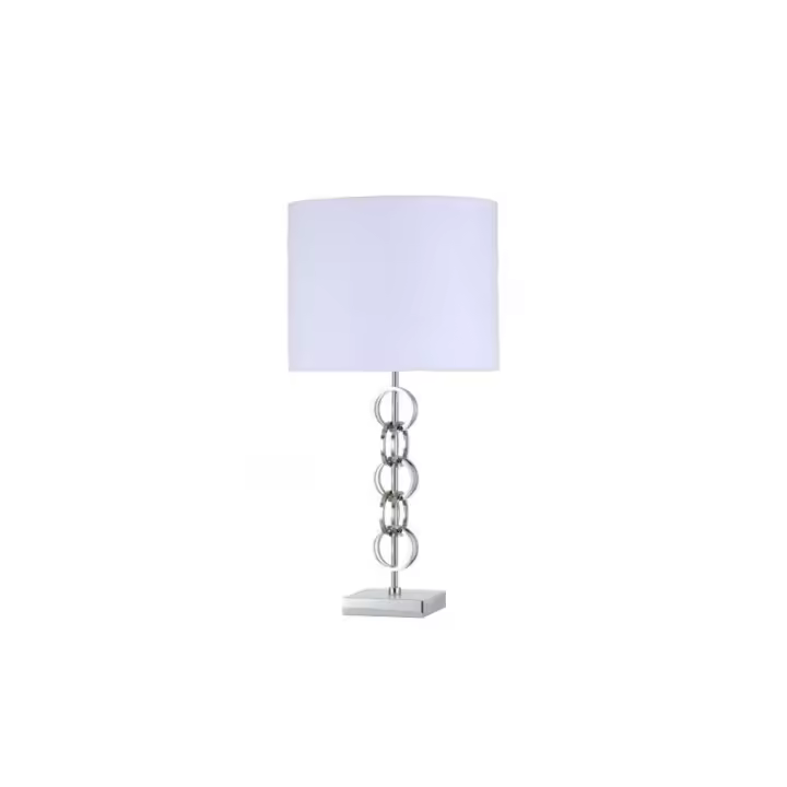 Fabrilamp - Sobremesa Koto 1xe27 Cromo C/pant Blanca  61x30x30 Cm - 1