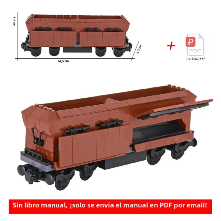 Bloques De Construcción Creativos MOC City Con Camión De Minerales Y Tren Para Crear Ferrocarriles Luz Técnica Juguetes Para Niños Regalos - 1