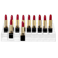 Estante de almacenamiento de lápiz labial acrílico transparente, 36 rejillas, estante de exhibición de cosméticos - details 1