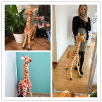 Gran Peluche De Giraffa Real Vida Juguete De Peluche De Animal Suave Para Decoración De Habitación Regalo De Cumpleaños Para Niños - details 6