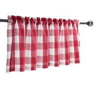Cortinas a Cuadros 132x38cm 1 Pieza 68x60cm 68x91cm 2 Piezas Translúcidas Para Cocina Material 100% Poliéster Sin Capa Doble - details 8