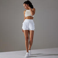Shorts Deportivos De Mujer Para Gimnasio Y Tenis Con Bolsillos Pantalones Elásticos De Yoga Y Golf Entrenamiento Correr - details 0