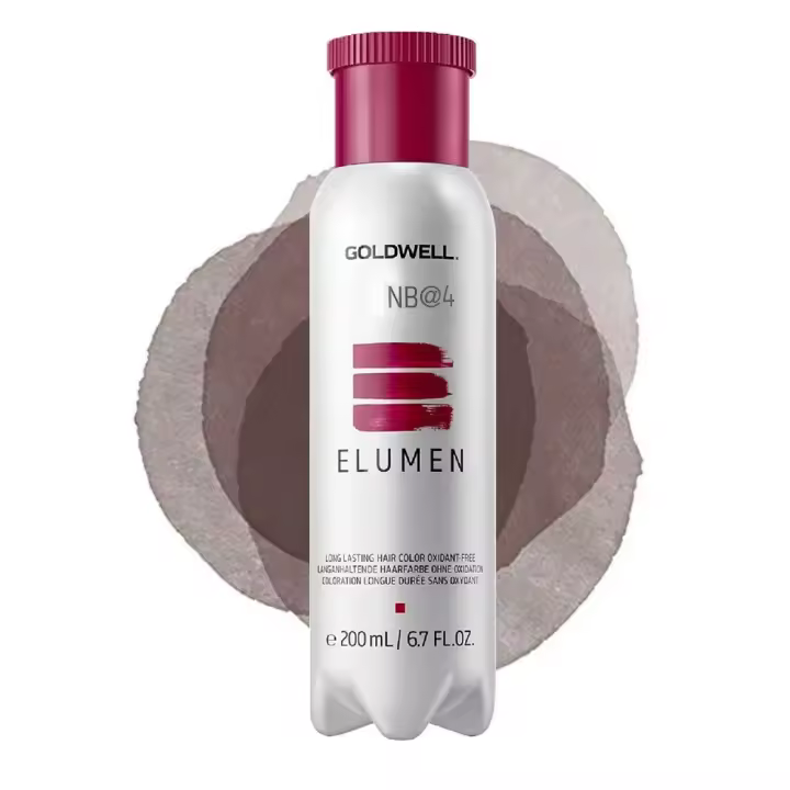 Goldwell Elumen NB@4 200 Ml - Coloración de Larga Duración - No Daño Al Cabello - Acabado Brillante - 1