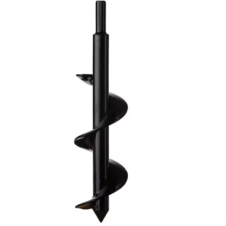 Garden Auger, Hex Shank Stainless Steel, Thermal Auger, Dig Holes Cultivate Deeply, Convenient Planting Tool for Flower Planting Trees Shrubs (Dia: 8cm L: 30cm) - 1